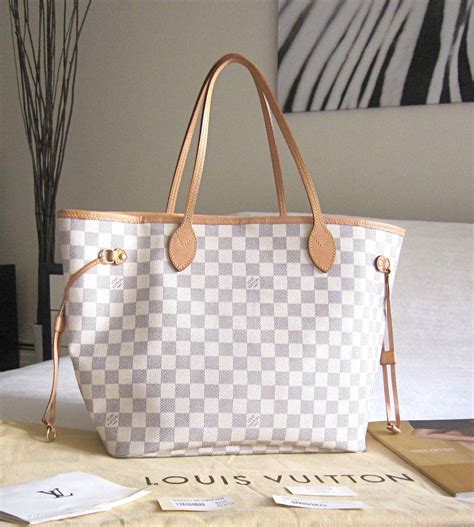 white neverfull lv bag|louis vuitton neverfull price.